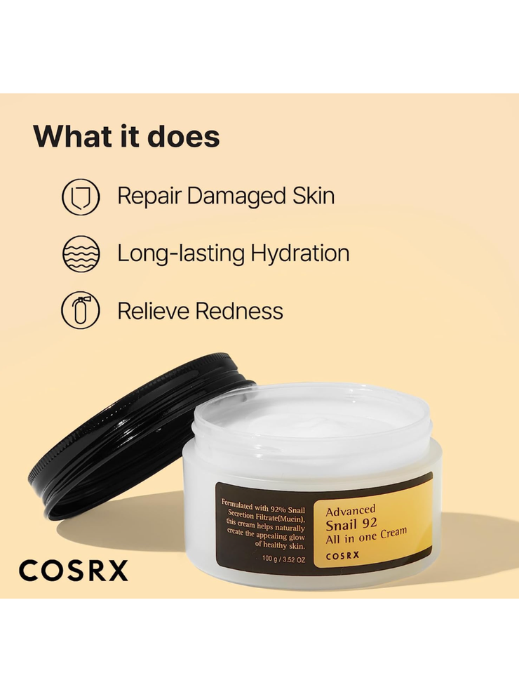 Best Beauty Group - COSRX Advanced Snail 92 All in one Cream Moisturizer