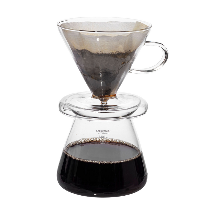 Puebco Borosilicate Glass Coffee Dripper Set